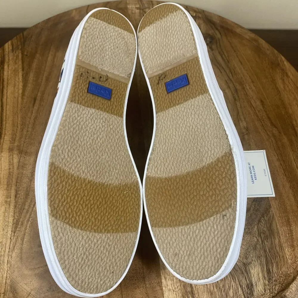 Keds Little Miss Bossy Womens Triple Deck‎ White And Blue Size 7 Shoes